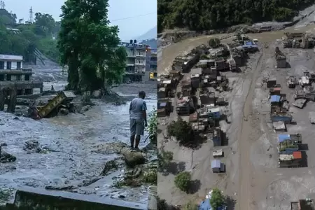 Riada e inundaciones en Nepal dejan 477 muertos, 1500 desaparecidos y miles de a