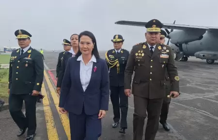 Keiko Fujimori llega a Tacna