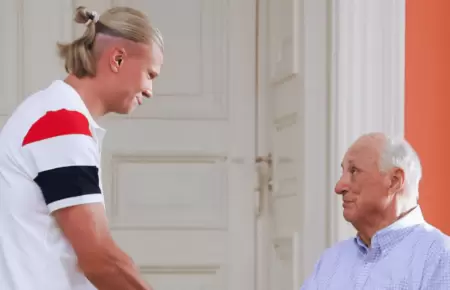 Erling Haaland dedica �ltimo adi�s a Harald V, rey de Noruega, tras su muerte