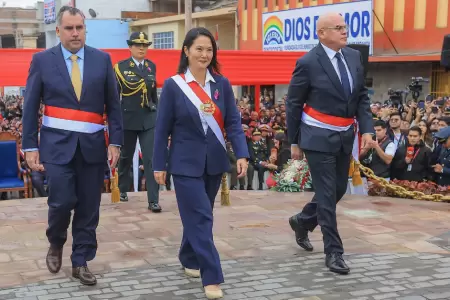 Keiko Fujimori llega a Tacna