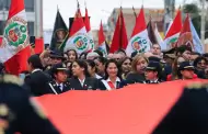 Keiko Fujimori participa de en la solemne Procesión de la Bandera en Tacna por el 97 aniversario