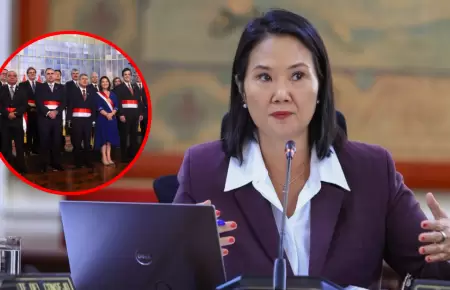 Keiko Fujimori descarta cambios en su gabinete ministerial