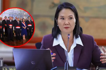 Keiko Fujimori descarta cambios en su gabinete ministerial