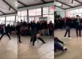 Inspector de colegio chileno se vuelve viral por participar en una "batalla de aura" con sus estudiantes