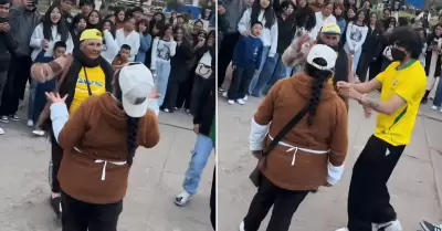 Heladera y emolientera protagonizan batalla de 'farmear aura'