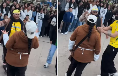 Heladera y emolientera protagonizan batalla de 'farmear aura'