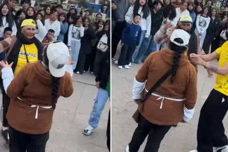 Heladera y emolientera protagonizan batalla de 'farmear aura'