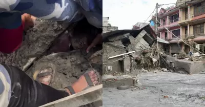 Rescatan con vida a ni�a que permaneci� 60 horas en Nepal