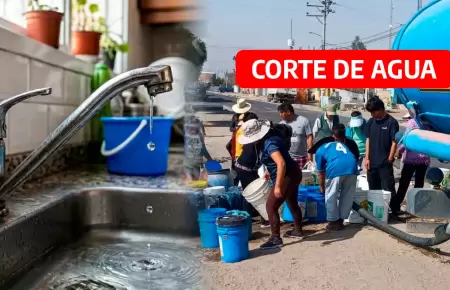 Corte de agua en Lima, seg�n Sedapal.