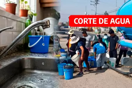 Corte de agua en Lima, seg�n Sedapal.