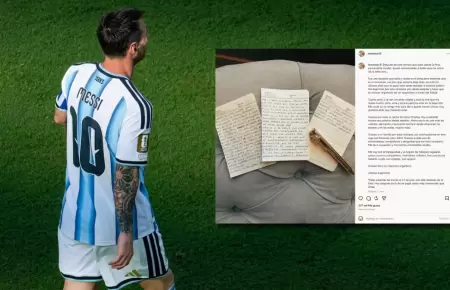 Lionel Messi public� un mensaje en sus redes sociales retir�ndose de la selecci�