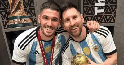De Paul dedica mensaje a Messi tras retirarse de la selecci�n argentina