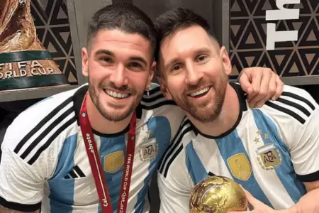 De Paul dedica mensaje a Messi tras retirarse de la selecci�n argentina