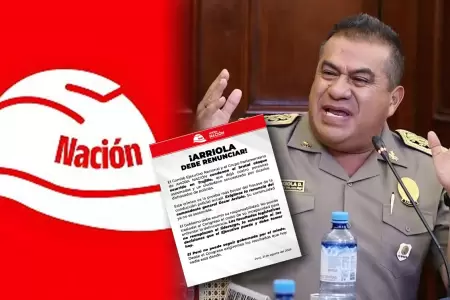 La bancada pide la renuncian del comandante general.