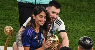 Antonela Roccuzzo y Lionel Messi
