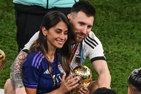 Antonela Roccuzzo y Lionel Messi