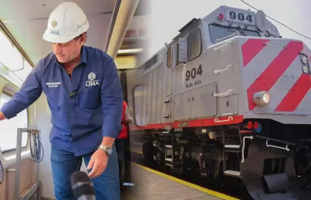 El alcalde anunci� la operatividad de los trenes.