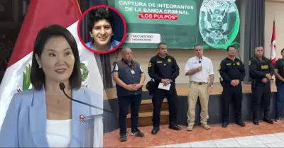 La mandataria celebr� el accionar de la PNP.