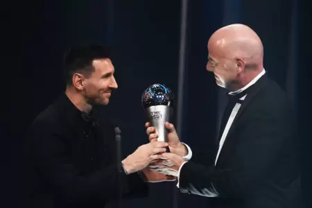 Gianni Infantino y Messi