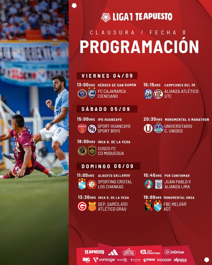 Fecha 8 del Torneo Clausura 2026 (LFP)