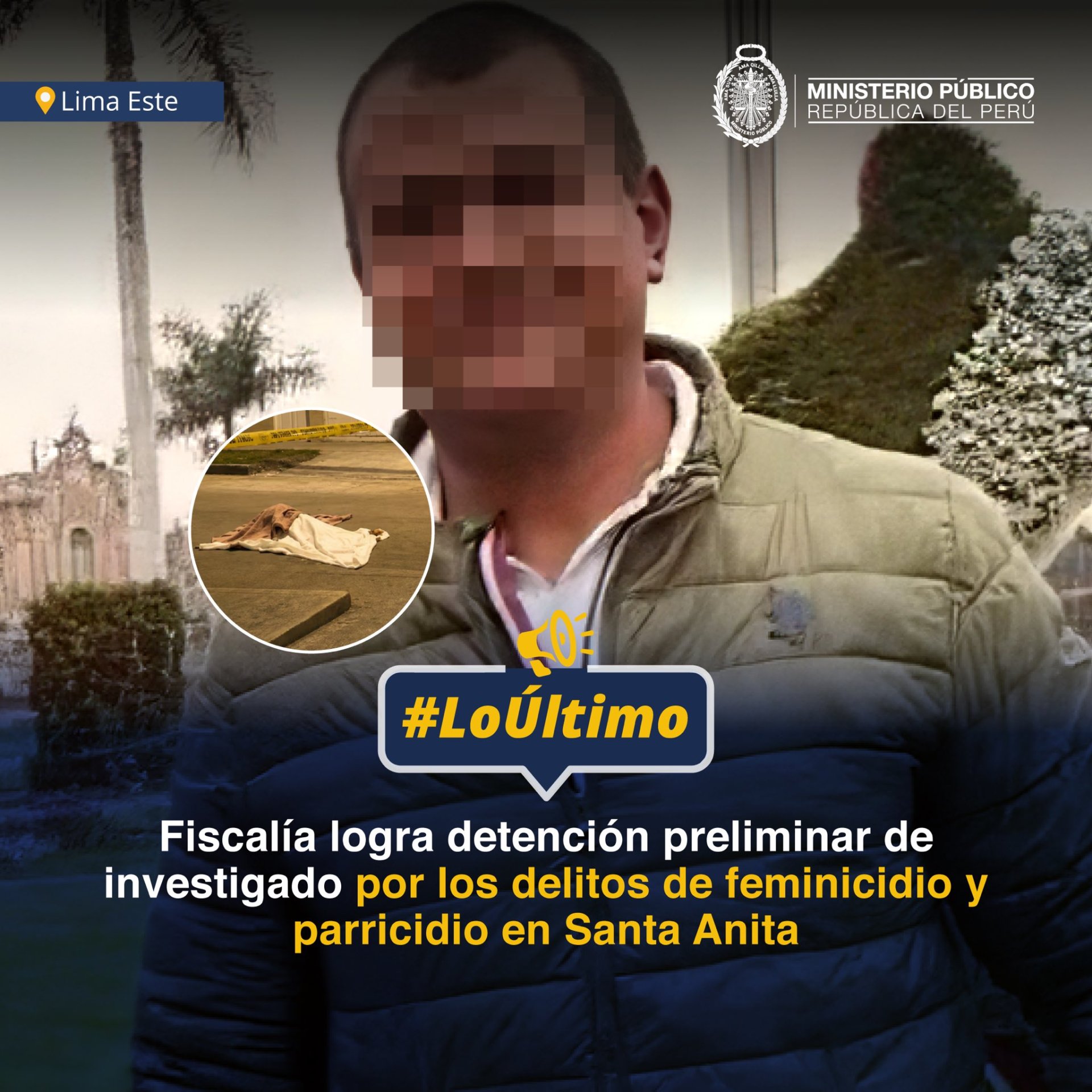 Ministerio Público comunica la detencion preliminar para Giuseppe Leonardi por parricidio (Captura)