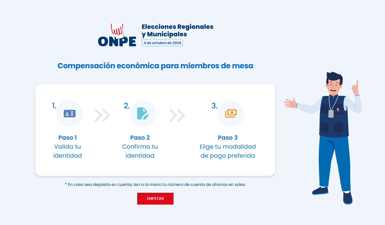 Tr�mite para gestionar el pago de compensaci�n econ�mica.