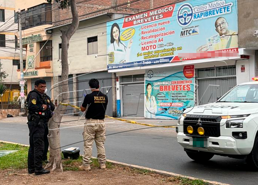 Delincuentes dispararon contra centro m�dico para brevetes, el s�bado 5 de septiembre.