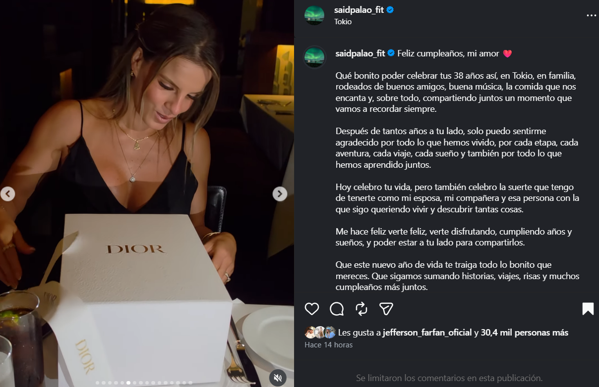 Alejandra Baigorria recibe una cartera Lady Dior como regalo de cumpleaños