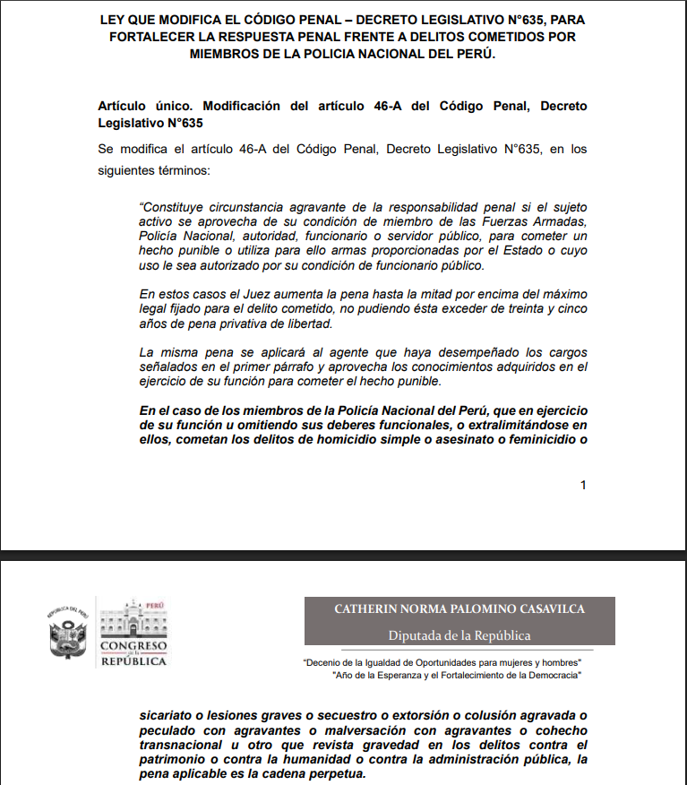Proposición legislativa.
