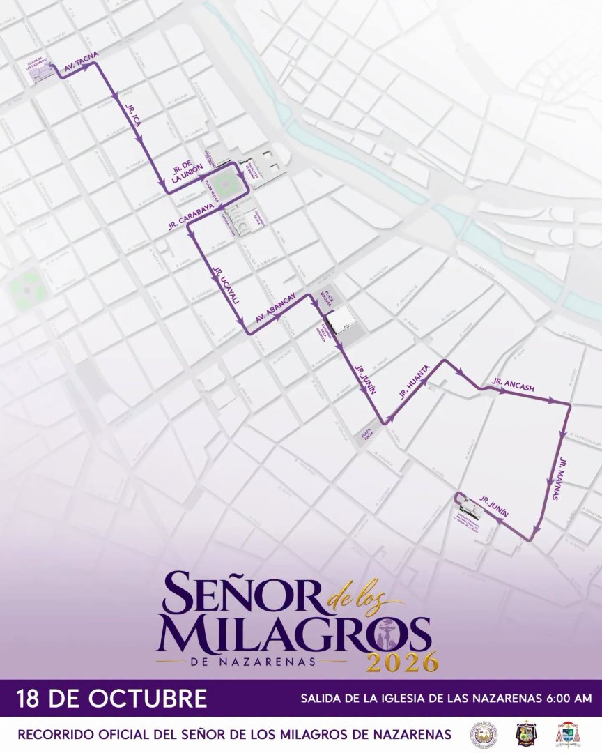 Segundo recorrido del Señor de los Milagros