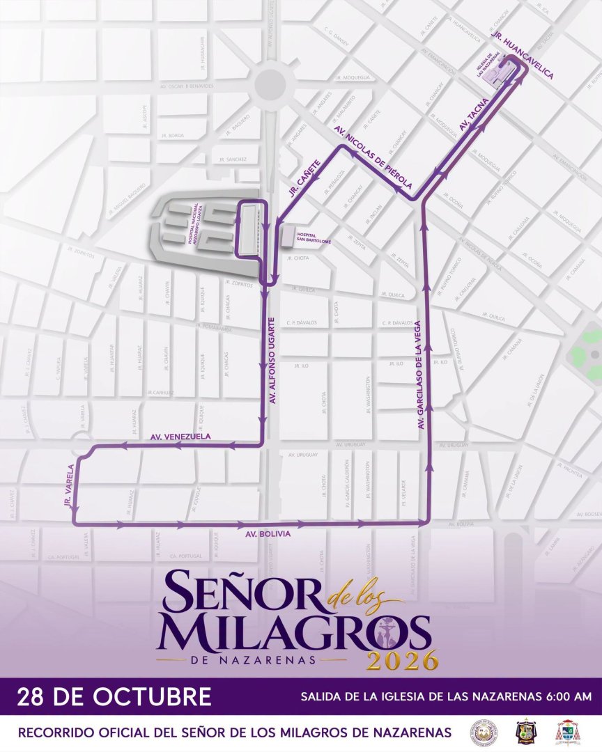 Cuarto recorrido del Señor de los Milagros