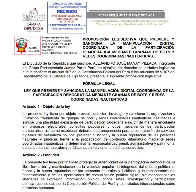 Proyecto de Ley