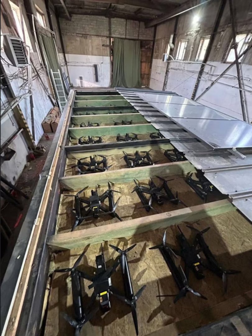 Los drones escondidos en contendedores utilizados por Ucrania en la Operación Telaraña.