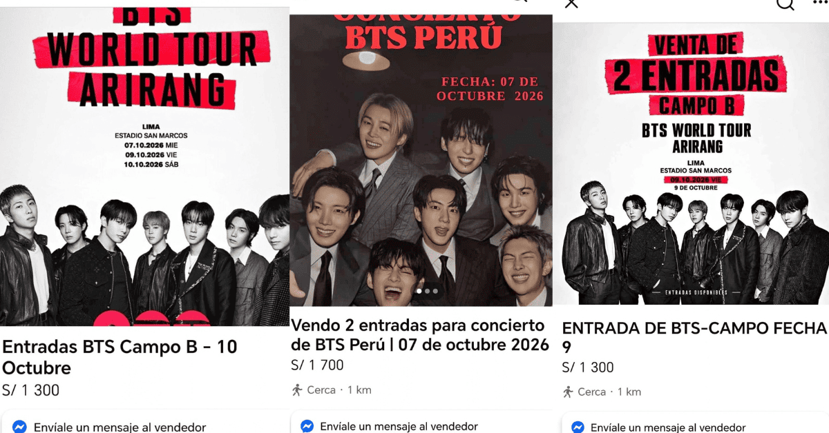 Reventas de entradas en Marketplace de Facebook
