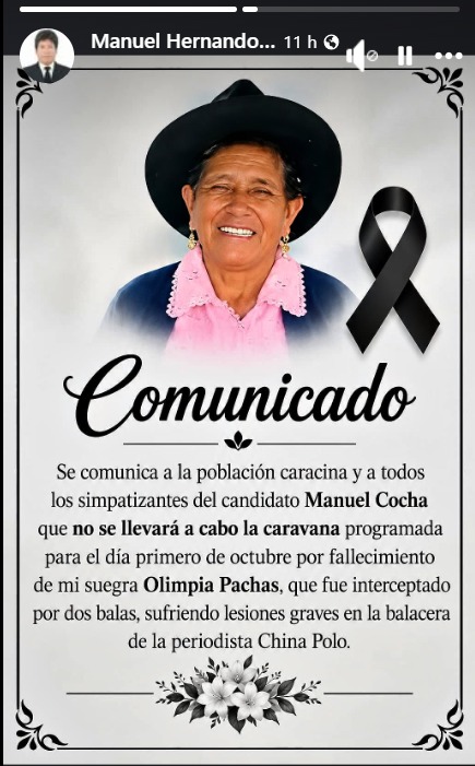 Comunicado de la familia