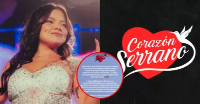 Coraz�n Serrano publica comunicado tras salida de Briela Cirilo