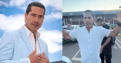 Gregorio Pernia es intervenido en aeropuerto de Puerto Maldonado