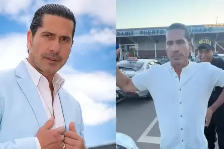 Gregorio Pernia es intervenido en aeropuerto de Puerto Maldonado