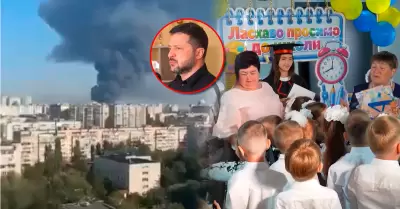 El mandatario ucraniano conden� ataque el mismo d�a del inicio escolar.
