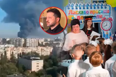 El mandatario ucraniano conden� ataque el mismo d�a del inicio escolar.