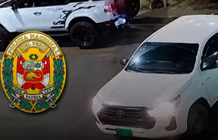 PNP identific� placa particular durante pesquisas.