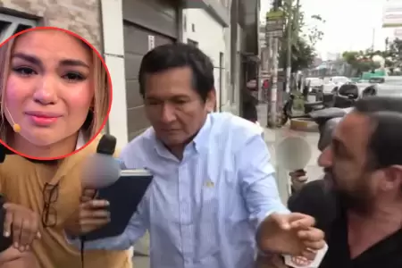 �scar Custodio agrede a le prensa mientras acude a declarar por caso Naldy Salda
