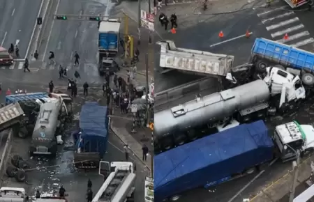 Choque m�ltiple en Puente Piedra deja un fallecido en la Panamericana Norte