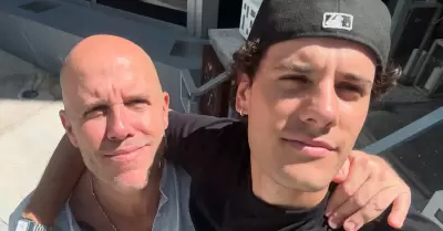 Gian Marco se despide de su hijo Fabi�n Zignago