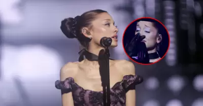 La cantante se despidi� entre l�grimas en el escenario.
