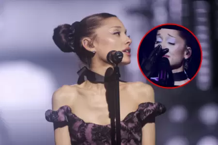 La cantante se despidi� entre l�grimas en el escenario.