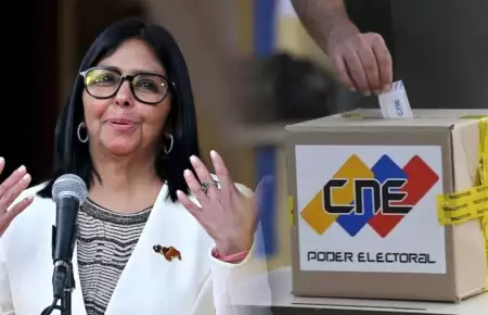 Delcy Rodr�guez afirma que tendr�n elecciones pr�ximamente.