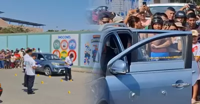 El ataque a fue cuando estaba en su auto.