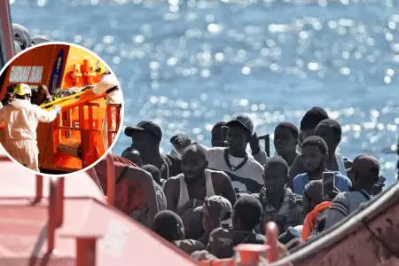 M�s de 80 fallecidos en una embarcaci�n rescatada al sur de Canarias
