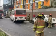Accidente en Miraflores: c�ster choca contra veh�culo, deja seis heridos y conductor se da a la fuga